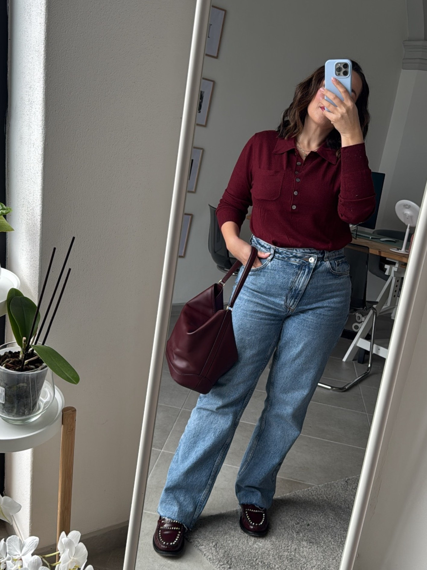 Burgundy polo

#LTKwinter #LTKitalia #LTKeurope