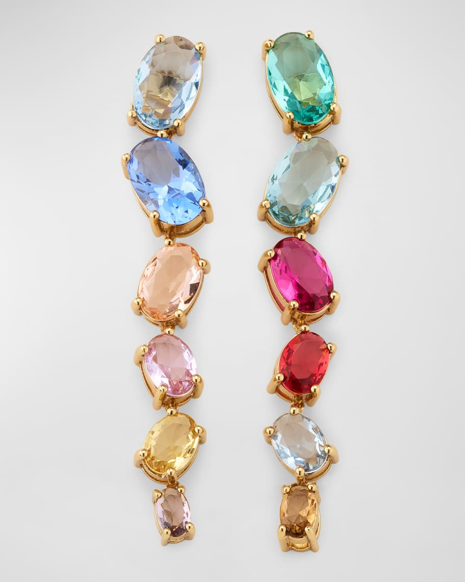 Meknes Multicolor Drop Crystal Earrings | Neiman Marcus