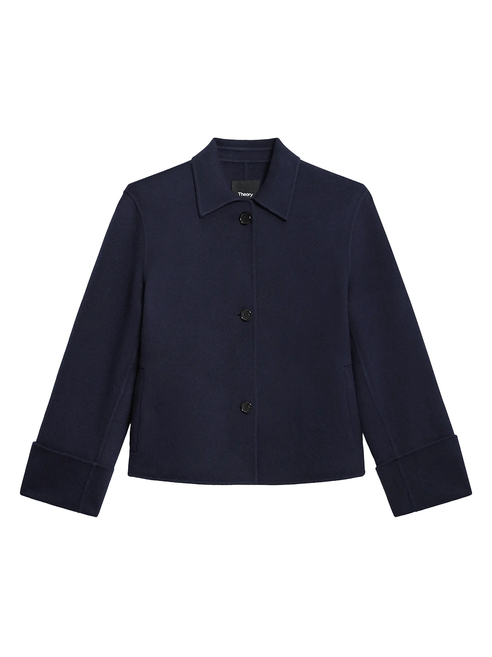 Theory Wool-Cashmere Boxy Jacket | Saks Fifth Avenue | Saks Fifth Avenue