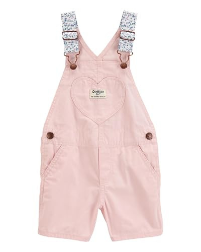 Oshkosh Girl World's Best Overalls, Light Pink Heart, 3T | Amazon (US)
