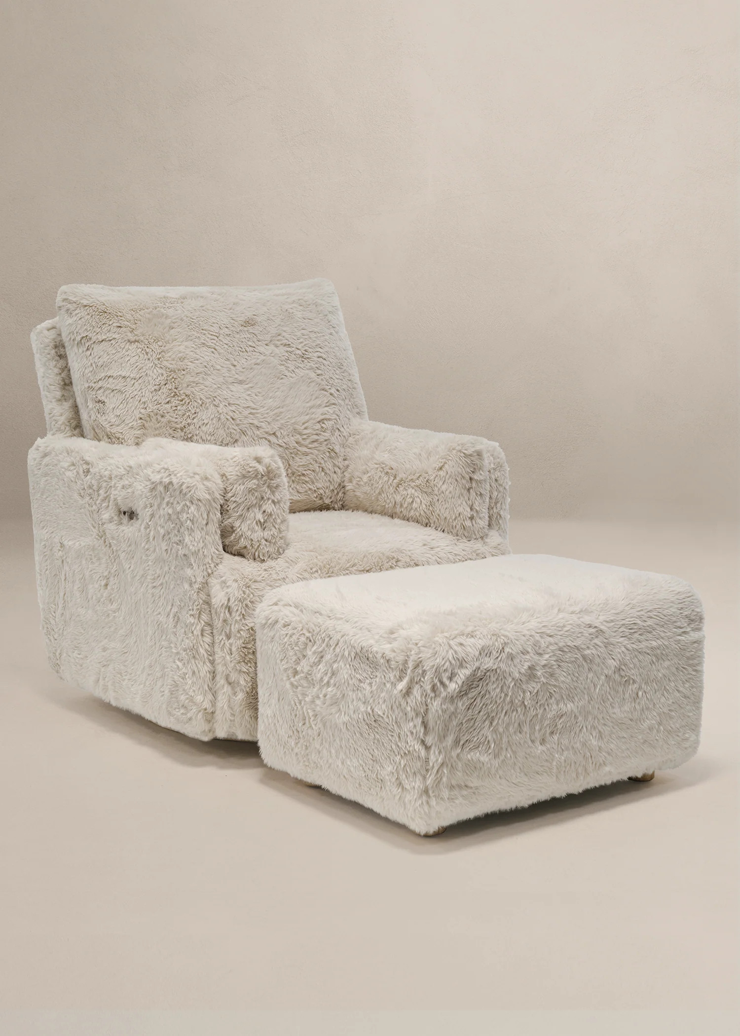 Ollie: a Chair and a Half - Swivel Nursery Glider with Back Recline Feature - Aussie Faux Hide | Oilo Studio