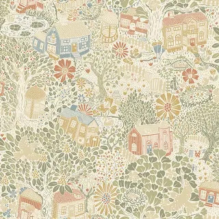 Bygga Bo Neutral Woodland Village Wallpaper - Bed Bath & Beyond - 40000713 | Bed Bath & Beyond