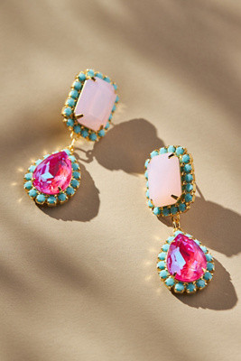 The Pink Reef Jewel Neons Drop Earrings | Anthropologie (US)