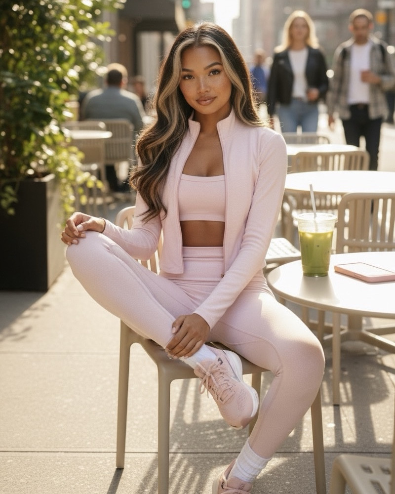Morning Matcha & Movement ☁️💗
Soft pink athleisure set with matching sneakers — perfect for workouts, errands, or a city coffee run.
Linked below — the exact set and similar favorites for a soft girl activewear edit.

#LTKFit #LTKFinds #AthleisureStyle #OOTD #SoftGirlAesthetic #CozyChic #EverydayOutfit #MatchaVibes 

#LTKActive #LTKShoeCrush #LTKGiftGuide #LTKActive