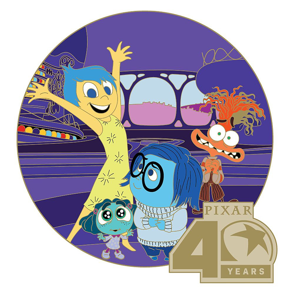 D23-Exclusive Inside Out 2 Pin – Pixar Animation Studios 40th Anniversary – Limited Edition | Disney Store
