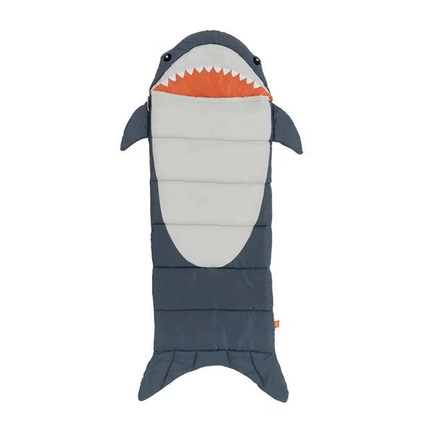 Firefly! Outdoor Gear Finn the Shark Kid's Sleeping Bag - Navy/Gray (65 in. x 24 in.) - Walmart.c... | Walmart (US)