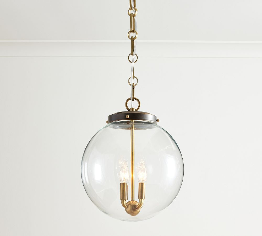 Anthony Recycled Glass Globe Pendant | Pottery Barn (US)