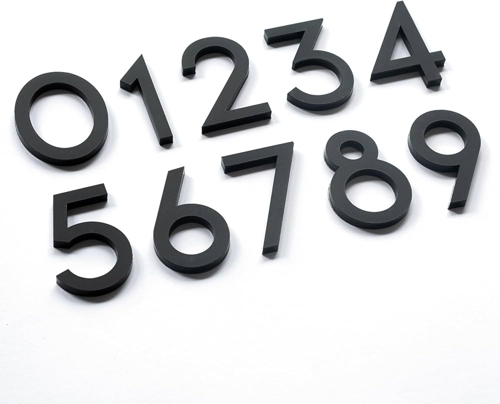 2 Inch Self-adhesive Mailbox Numbers, Modern House Numbers for Outside Address Numbers for House ... | Amazon (US)