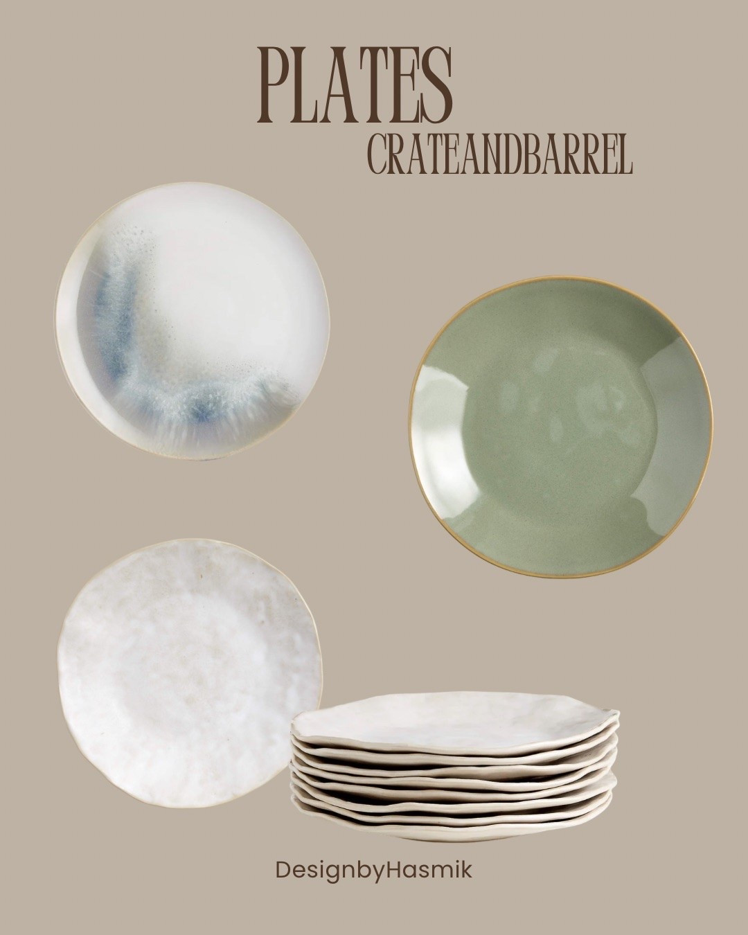 Plates from  @Crate & Barrel ￼

#LTKHome #LTKU #LTKfoodie