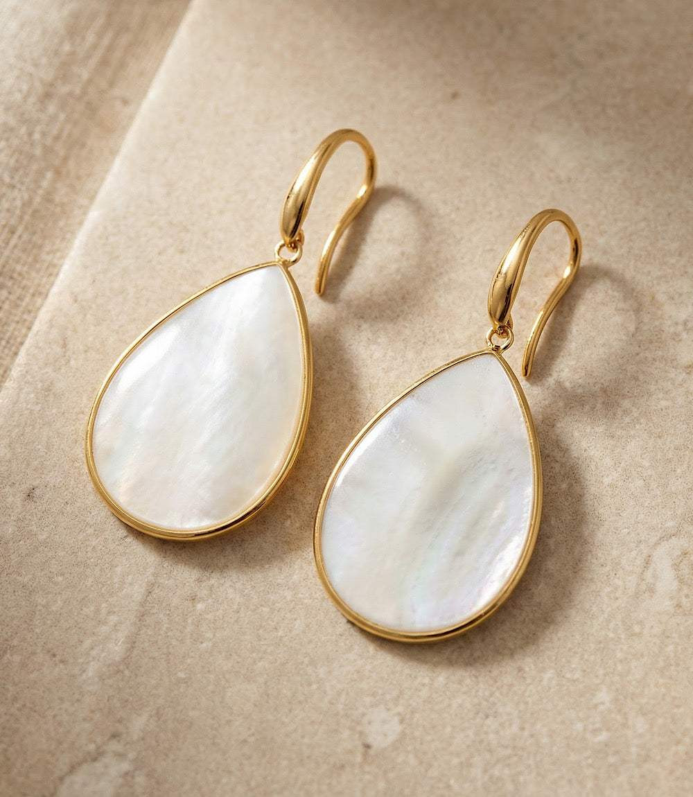 Mother of Pearl Teardrop Earrings | Karen Kane