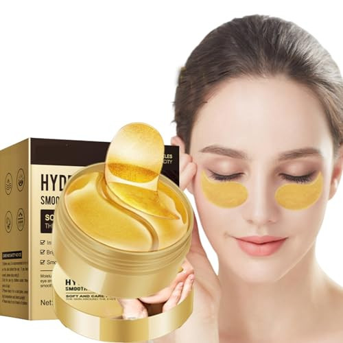 Under Eye Patches, 24K Gold Eye Mask, Reduce Puffy Eyes, Dark Circles, Eye Bags, Eye Patches with Collagen, Anti-Aging Rejuvenating Moisturizing Skin Care for Anti-Wrinkle Eye Masks 60PCS | Amazon (US)