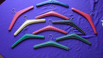 Vintage alte 10 Kleiderbügel Bügel Nieten schwarz,gelb,grün,rot,blau 60er Jahre  | eBay | eBay DE