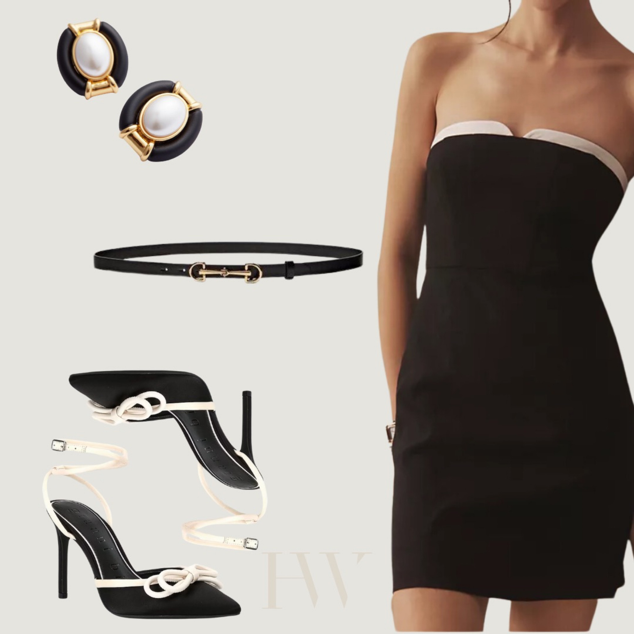 neutral outfit black & white for engagement shoot 

🔦 minimal style, meredith blake inspo, bow heels, pearl earrings, black strapless dress, black accessories, black tie outfit 

#LTKSeasonal #LTKeurope #LTKwedding