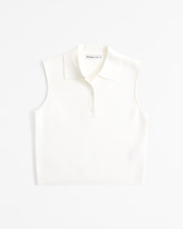 LuxeLoft Sleeveless Notch-Neck Top | Abercrombie & Fitch (US)
