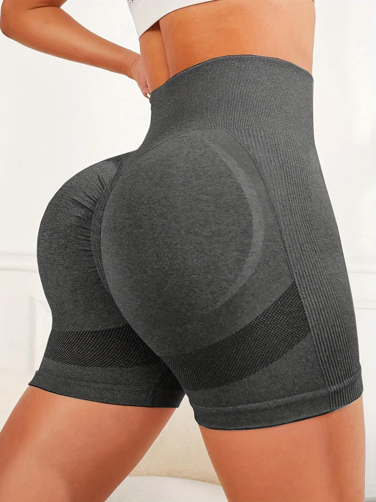 Tie Dye High Stretch Solid Color Yoga Shorts - Temu | Temu Affiliate Program