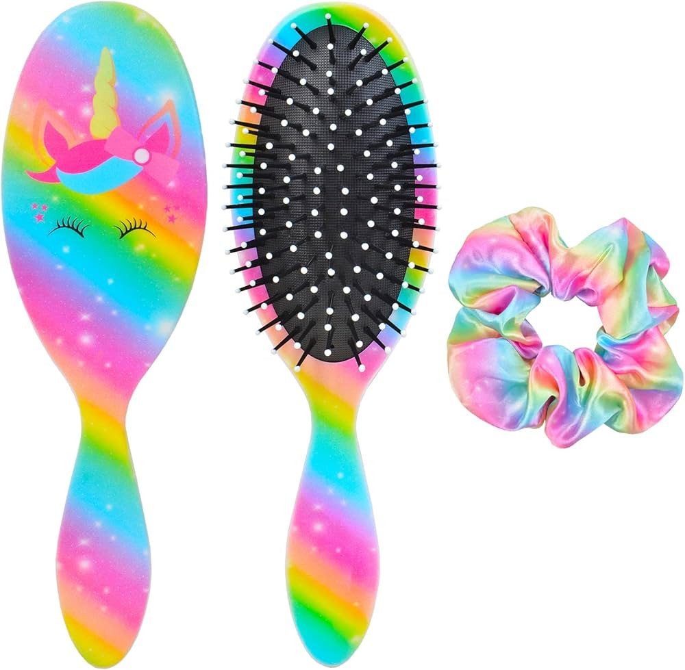 Girls Hair Brush, Kids Detangle Hair Brush for Curly Hair, Wet/Dry Hair Brush for Women, Pain Fre... | Amazon (US)