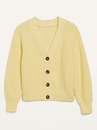 Brushed Shaker-Stitch Cardigan Sweater for Women | Old Navy (US)