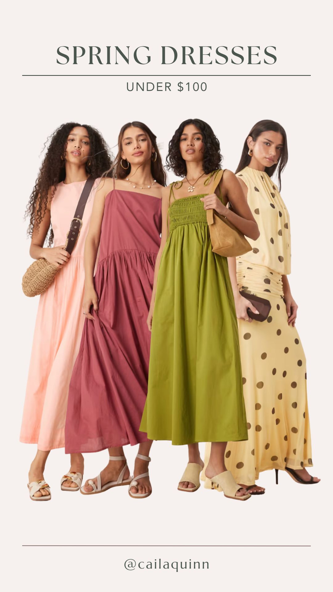 Spring dresses under $100 

 #LTKdayinmylife #LTKgrwm #LTKootd
