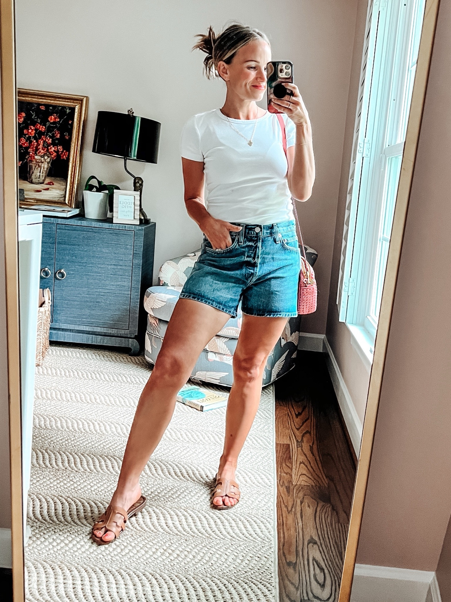 These denim shorts are so flattering and not too short! 🙌🏻 I have a size 25 and they’re true to size. They’re an investment but I wear them non stop in the summer and have for multiple years  

#LTKSeasonal #LTKSpringSale