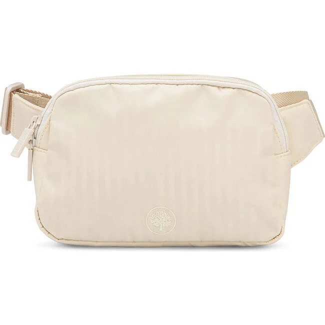 Parker Baby Co. | Adult Adjustable Cross Body Strap Belt Bag, Cream | Maisonette | Maisonette