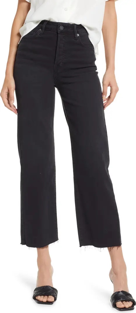 Raw Hem Ankle Straight Leg Jeans | Nordstrom