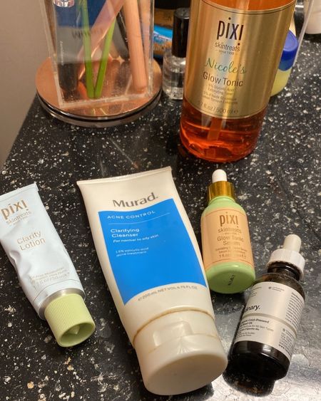 My nighttime skincare routine. My skin’s recovering a bit from traveling last week so making sure to stay consistent with this. // oily skin nighttime routine, affordable skincare routine, combination skincare, skin serum, face moisturizer for oily skin

#LTKbeauty #LTKsalealert #LTKunder50
