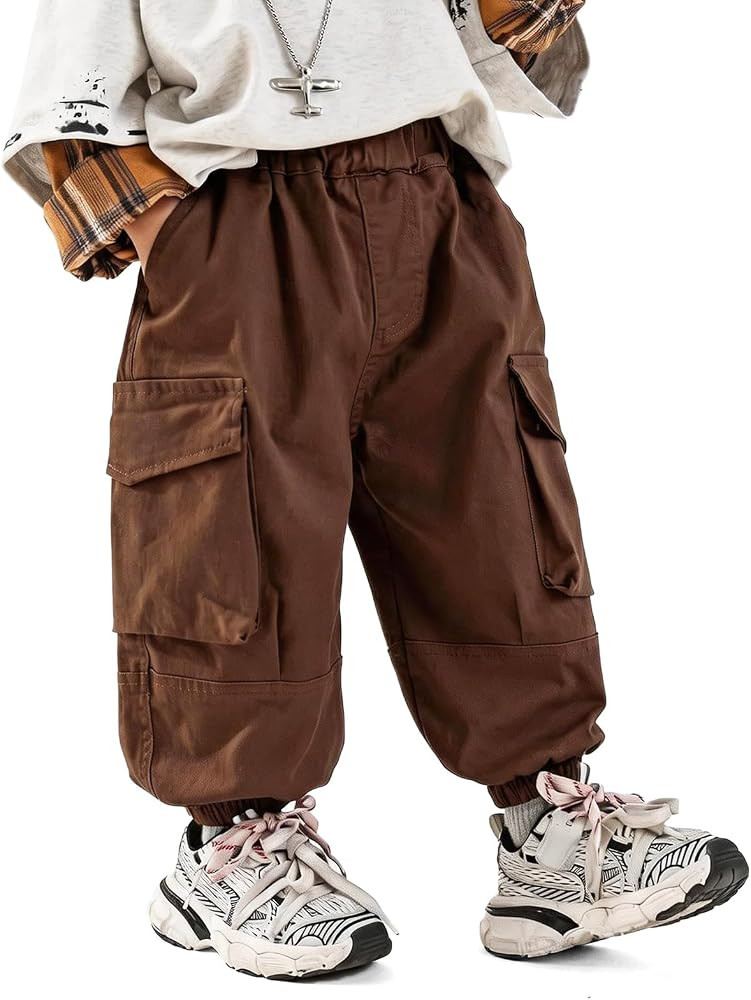 Toddler Boys Pull-on Cotton Twill Elastic Waist Pants | Amazon (US)