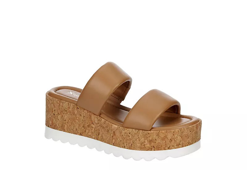 Xappeal Womens Bethany Wedge Sandal - Tan | Rack Room Shoes