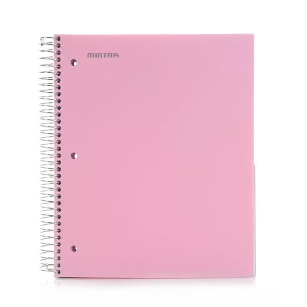 Mintra Office Durable Spiral Notebooks, 5 Subject - 200 Sheets,(Spring Pink, College Ruled 1pk) -... | Walmart (US)