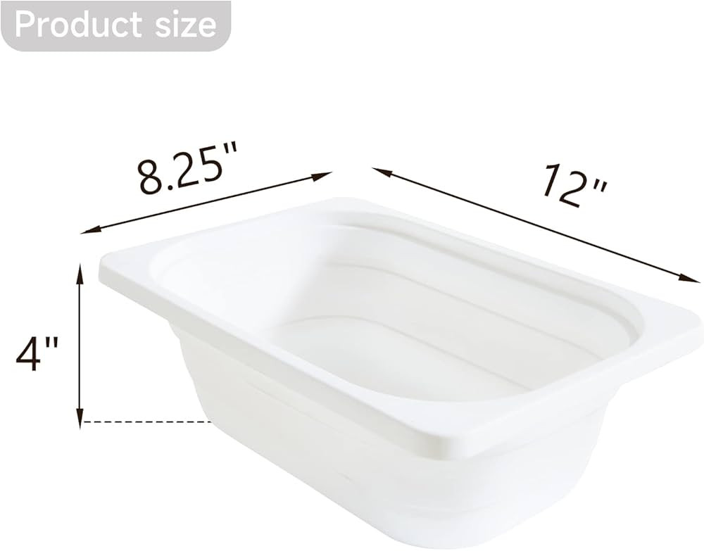 Beright Collapsible Storage Bin, Wash Basin Folding Dish Tub Sink, Space Saving for Dishing, Fruit,  | Amazon (US)