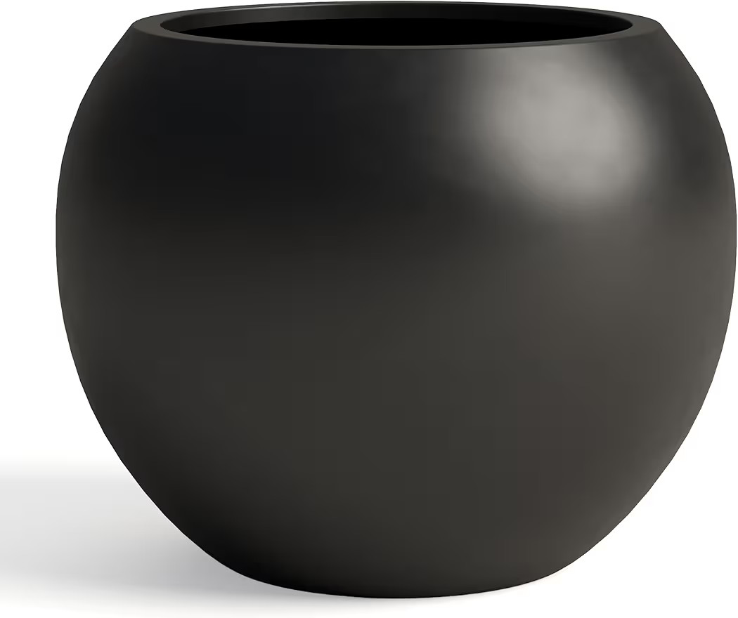 DTY Signature Mount Sherman Modern Indoor Outdoor Fiberstone Sphere Planter, Durable Round Garden... | Amazon (US)