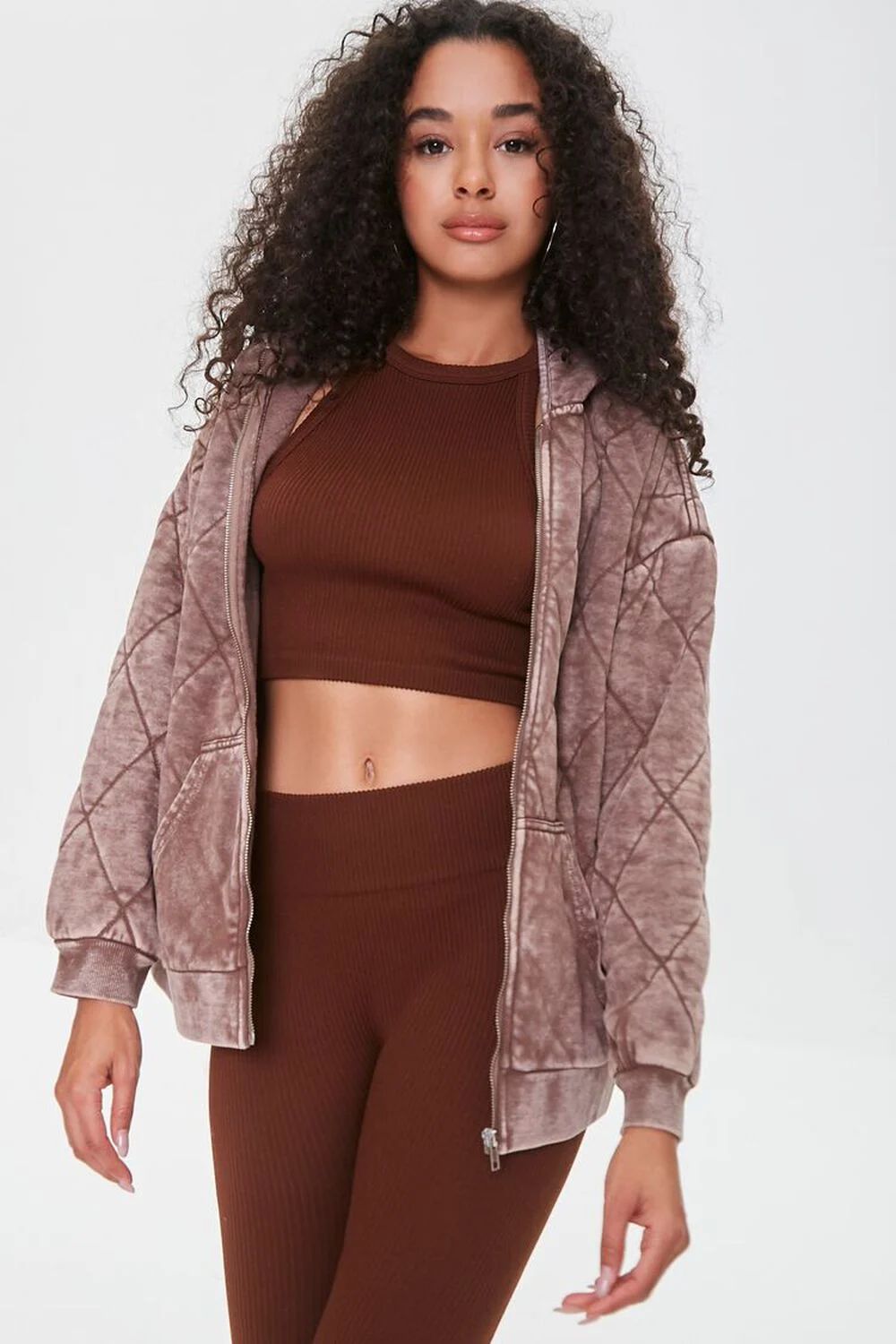 Quilted Zip-Up Hoodie | Forever 21 (US)