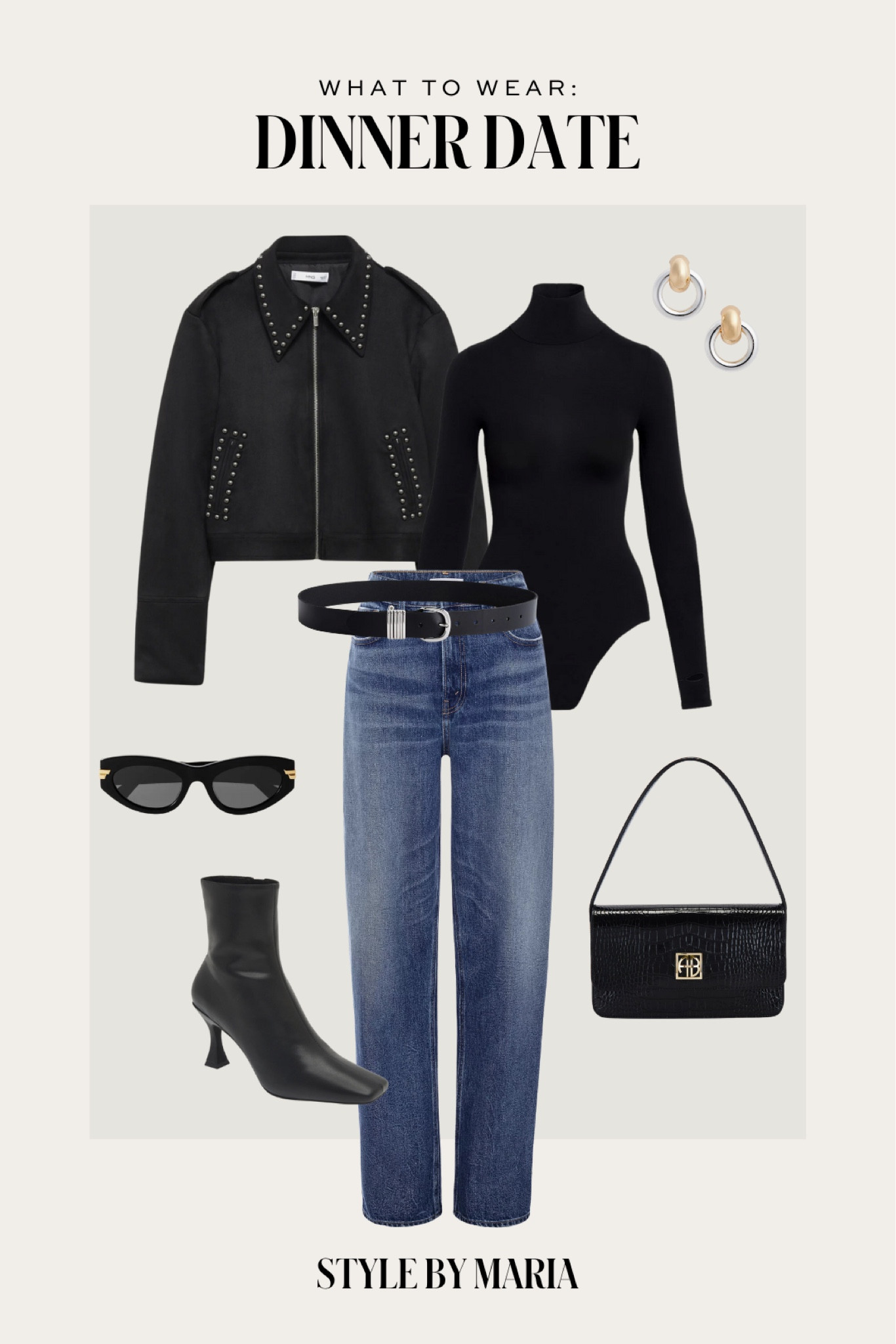 Winter outfit ideas
Mango leather jacket
Commando turtleneck bodysuit 
Jeffrey Campbell booties
Madewell belt
Bottega sunglasses 
Barrel leg jeans 

#LTKSeasonal #LTKShoeCrush #LTKStyleTip
