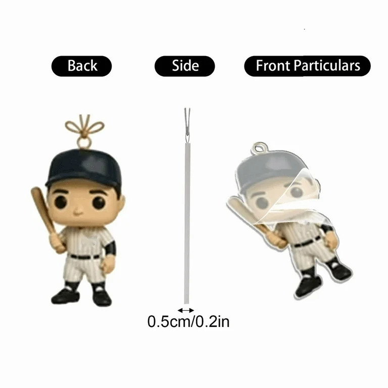 Red & White Baseball Team Inspired 2025 Advent Calendar, 24 2D Acrylic Collectible Baseball Ornam... | Walmart (US)