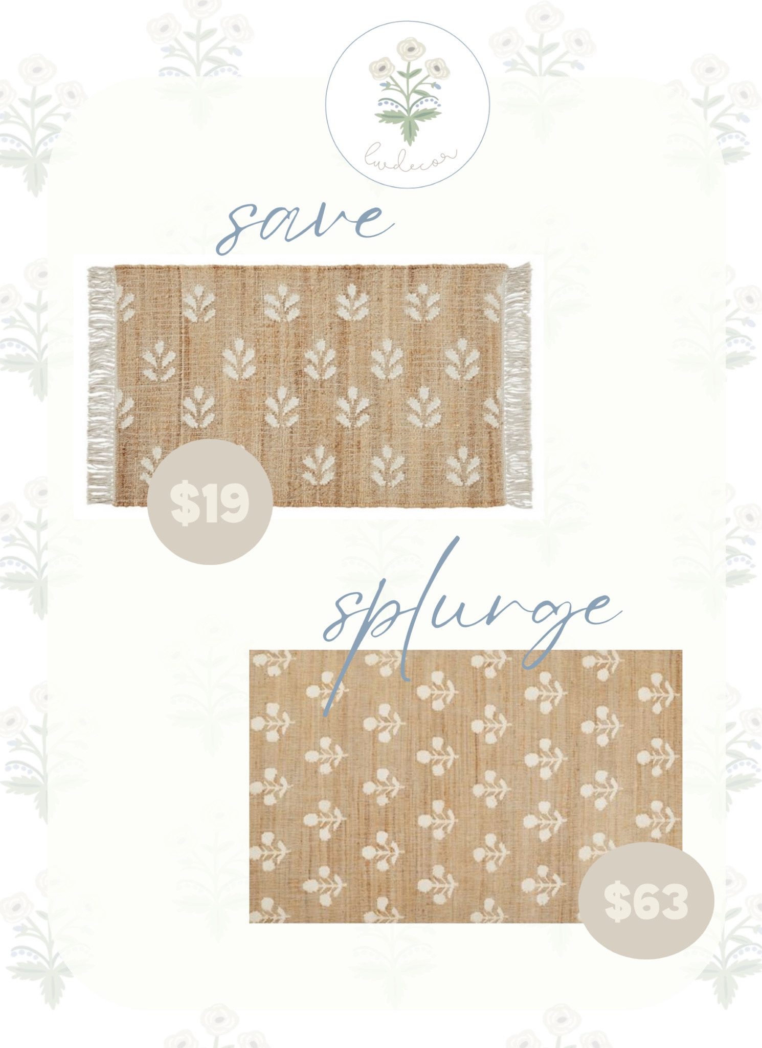 save or splurge alert 
this beauty accent rug is now available at Walmart at an affordable price. 
Prices are for the 2x3 accent rug 

#LTKfindsunder100 #LTKhome