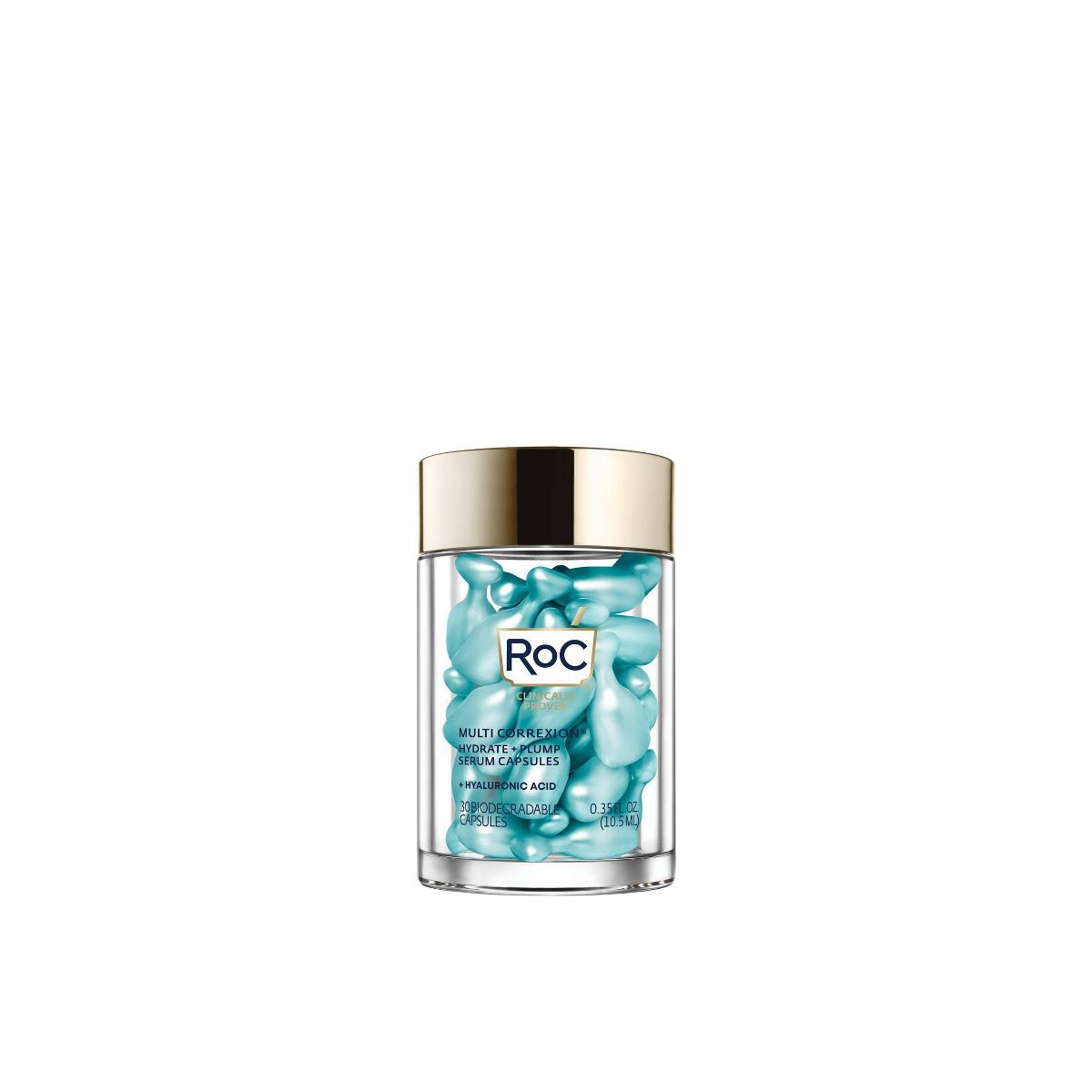 RoC Multi Correxion Hydrate + Plump Night Serum Capsules with Hyaluronic Acid - 30ct | Target