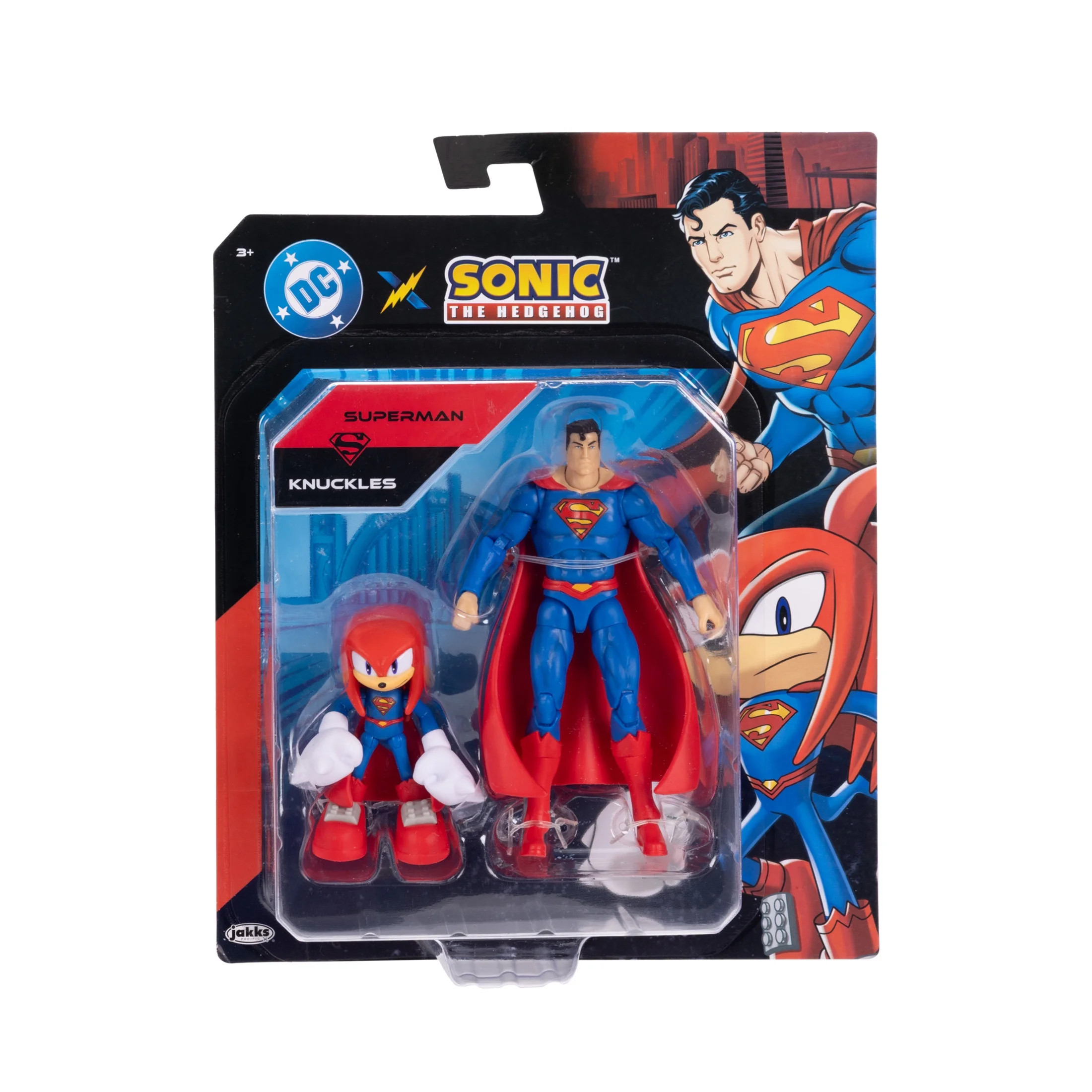 Sonic x DC Multipack Action Figures - 2.5 Inch Knuckles and 5 Inch Superman | Walmart (US)