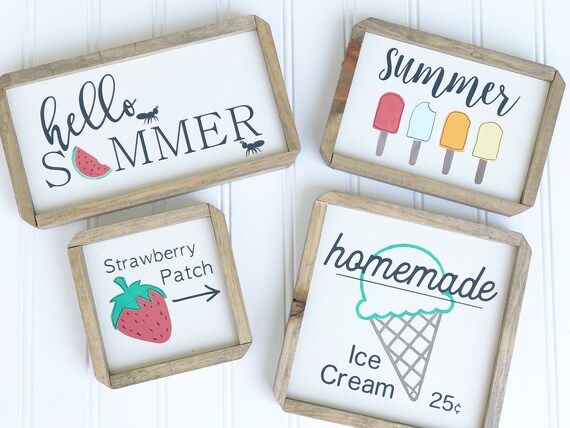 Summer Bundle-summer Decor  Tray Decor   Wooden Sign  | Etsy | Etsy (US)