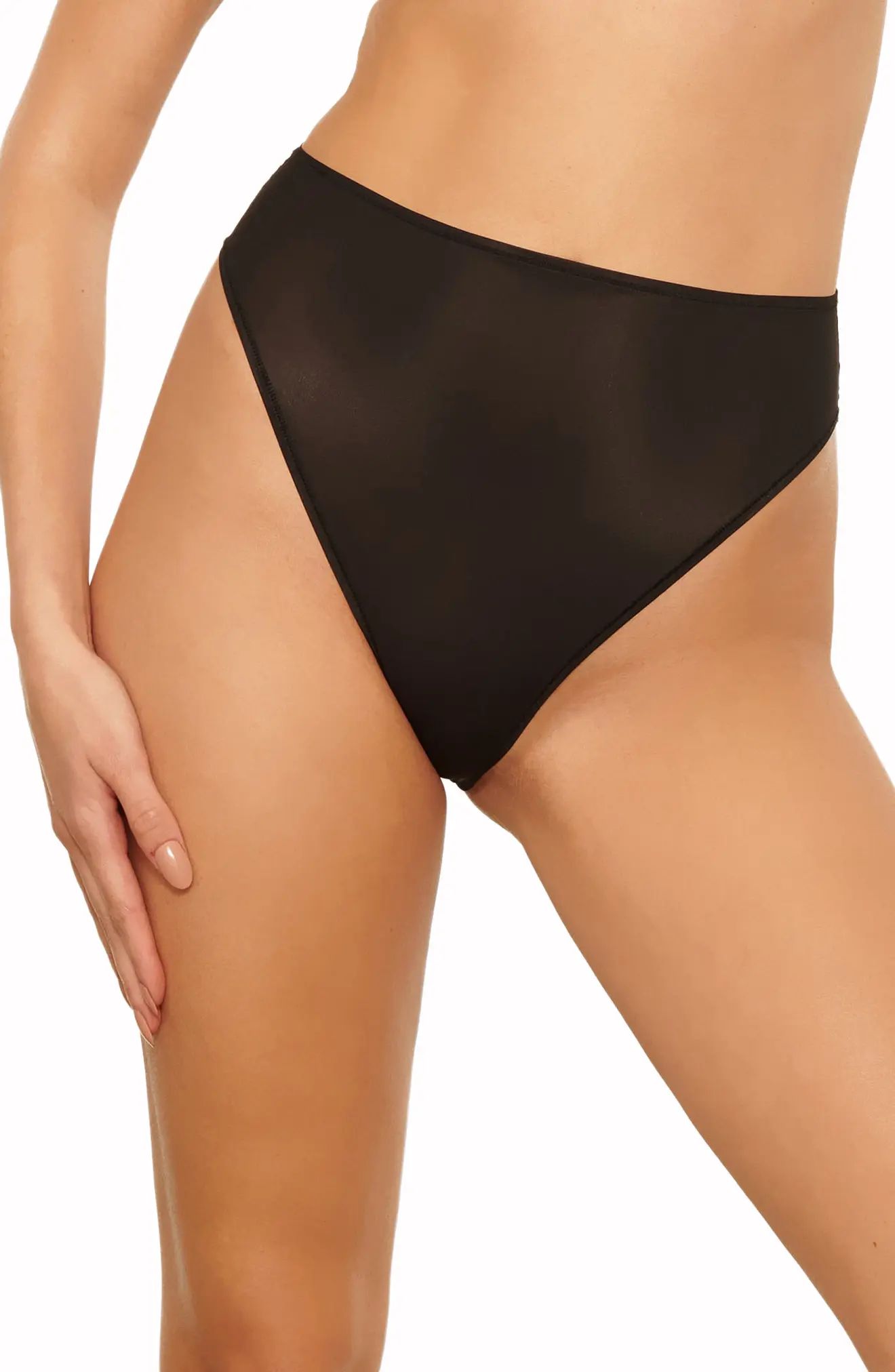 Plus Size Women's Skims Jelly Sheer Cheeky Briefs, Size 3 X - Black | Nordstrom