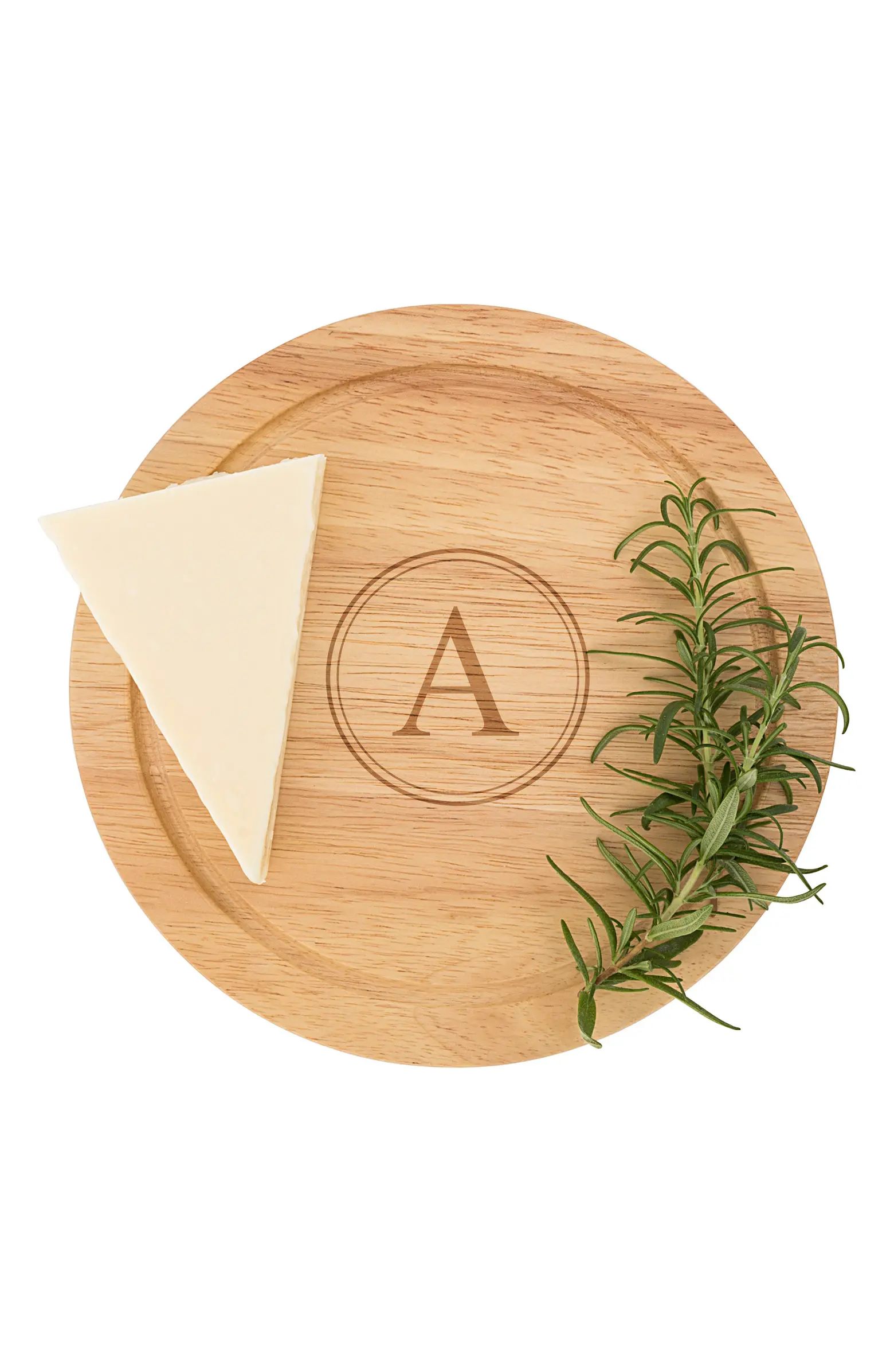 5-Piece Monogram Cheese Board & Utensil Set | Nordstrom