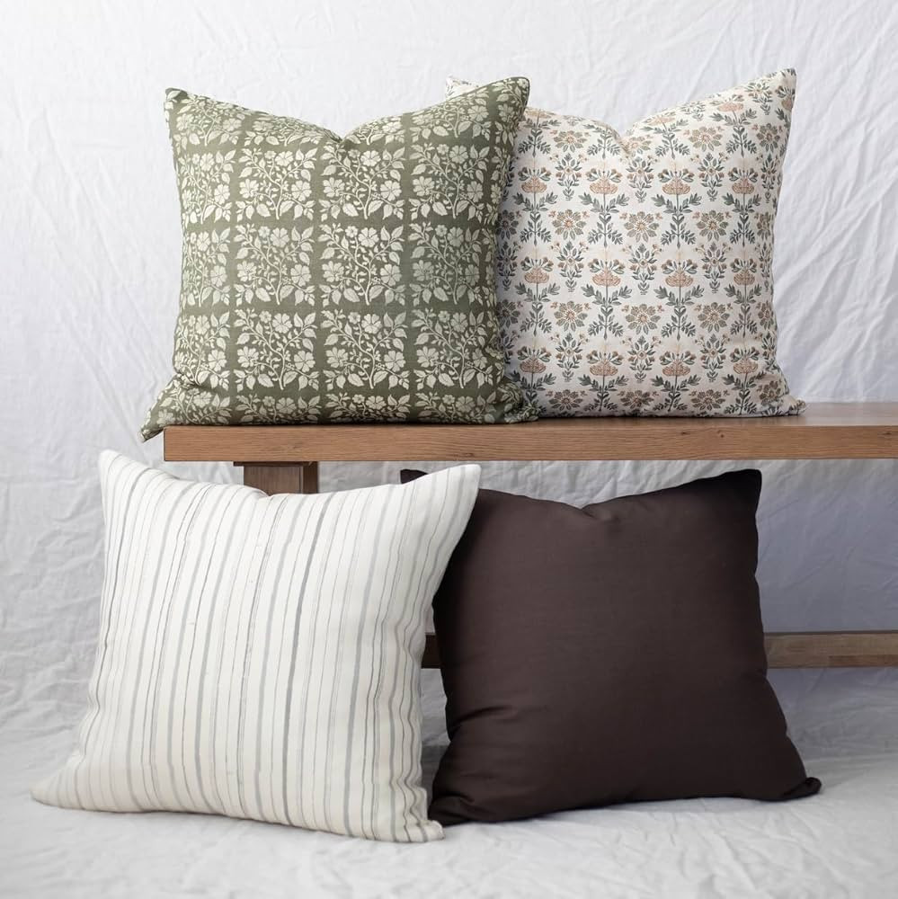 Woven Nook - Modern & Luxurious Decorative Throw Pillow Covers - Durable Quality & Machine Washab... | Amazon (US)