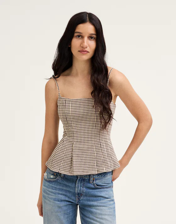Darted Peplum Cami Top | Madewell