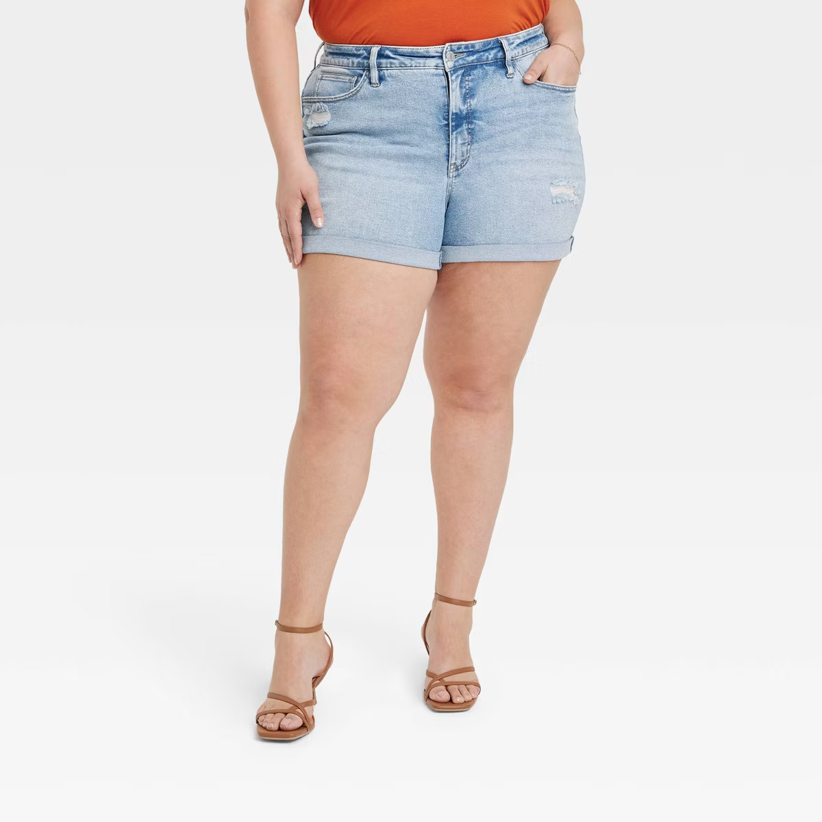 Women's High-Rise Denim Shorts - Ava & Viv™ | Target