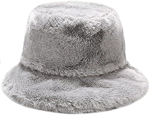 Winter Faux Fur Furry Bucket Hat Fluffy Fuzzy Warm Hat Plush Fisherman Hat for Women Teens Girls ... | Amazon (US)