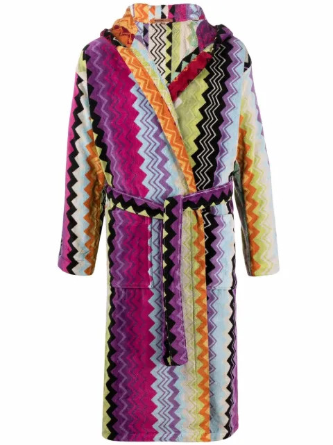 Giacamo zigzag-woven bath robe | Farfetch (US)
