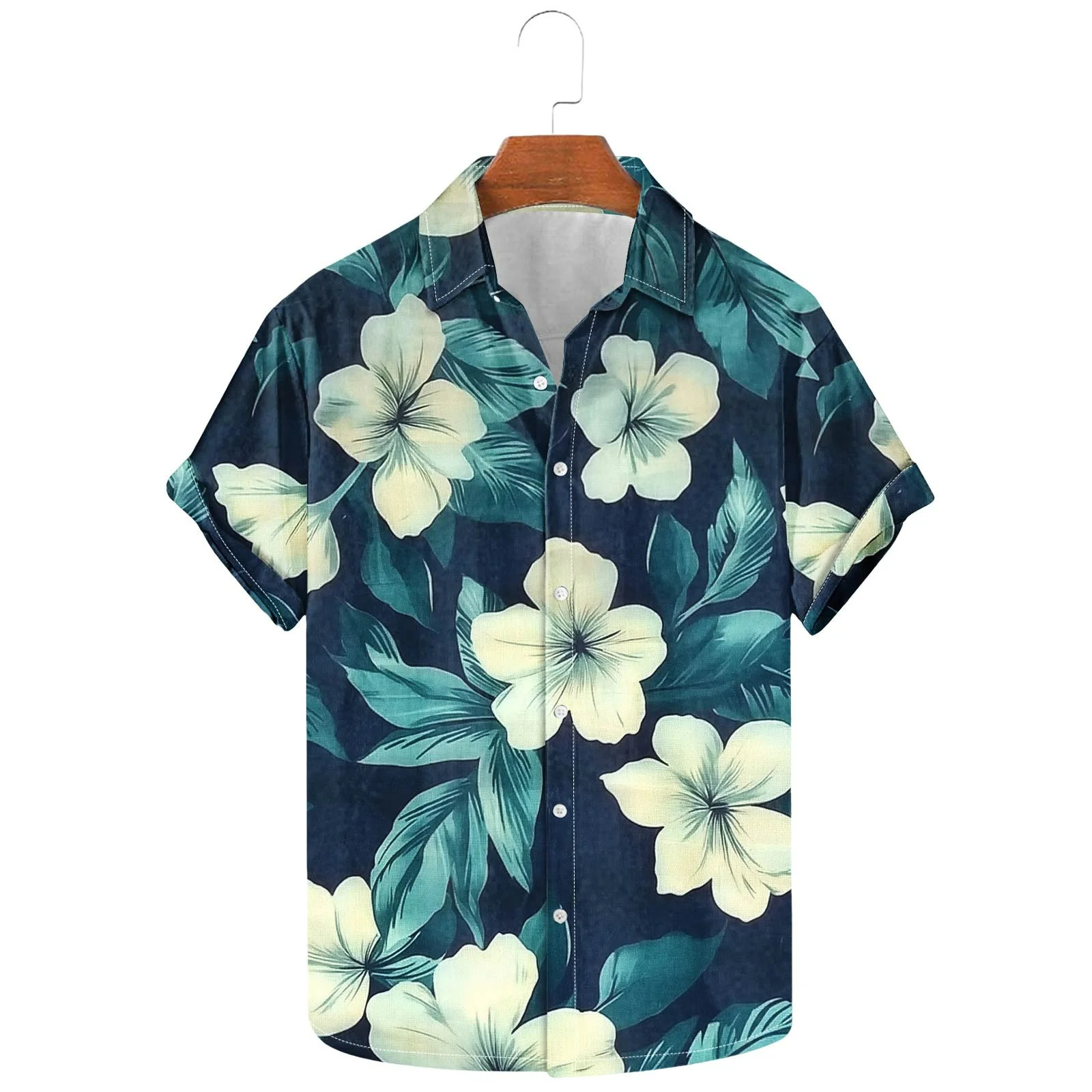 Rciityk Short Sleeve Hawaiian Shirts for Men Casual Button Up Shirt Summer Tropical Vacation Beac... | Walmart (US)