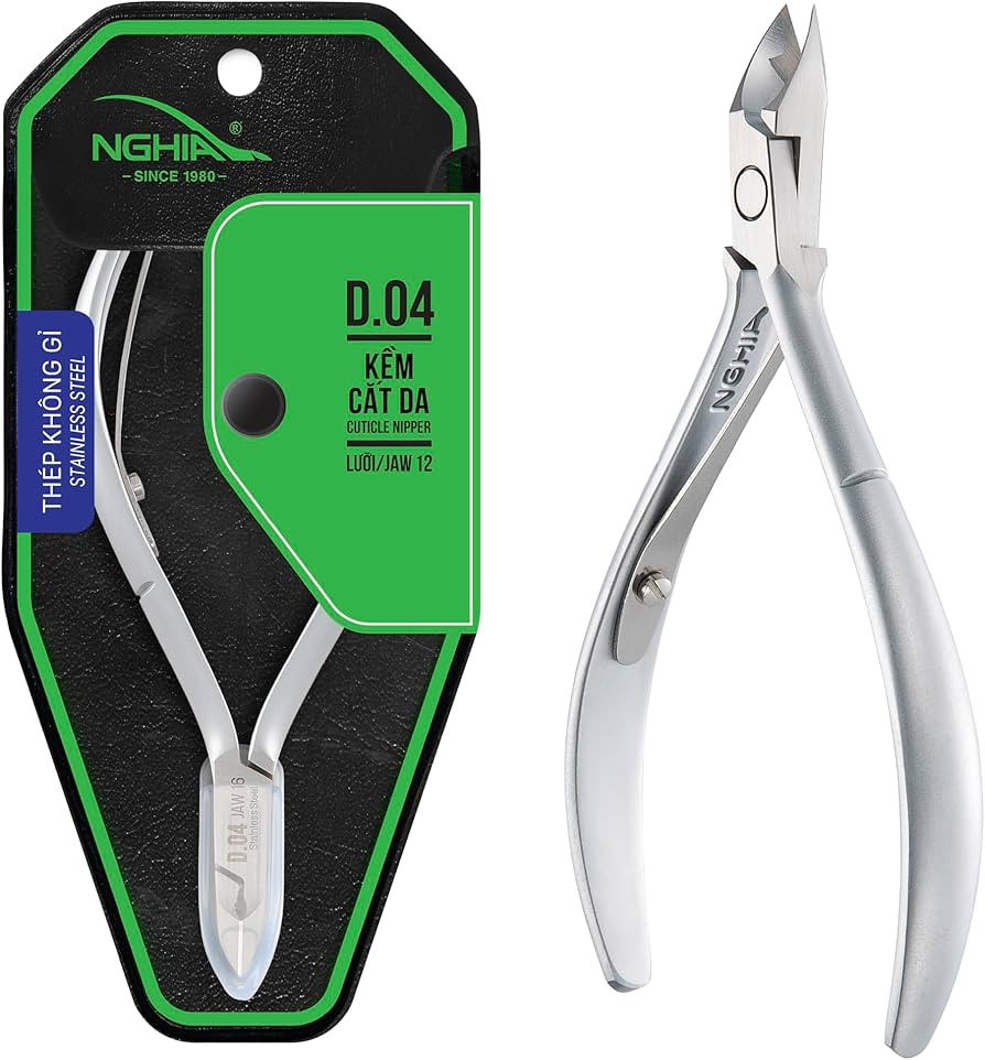NGHIA Cuticle Nipper - D-04 JAW 12 | Stainless Steel | Durable and Sharp | Ergonomic Design | Gre... | Amazon (US)