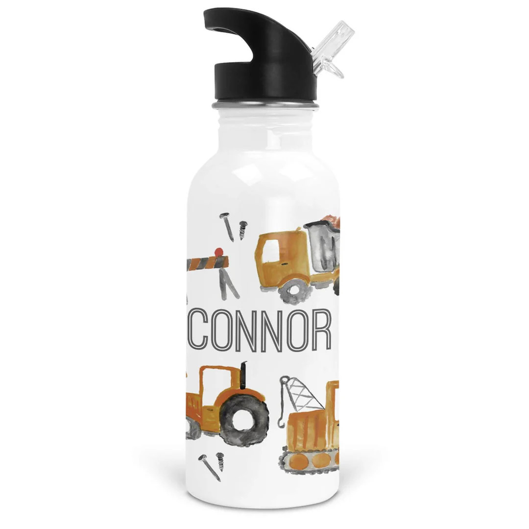 Little Digger Personalized Kids Water Bottle | Caden Lane