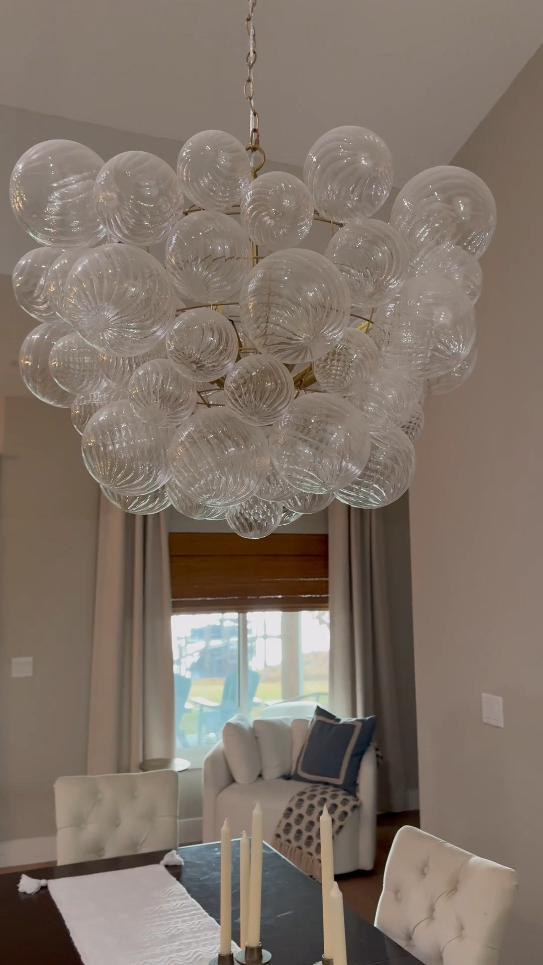 Bubble chandelier, glass globe chandelier, lighting, home decor