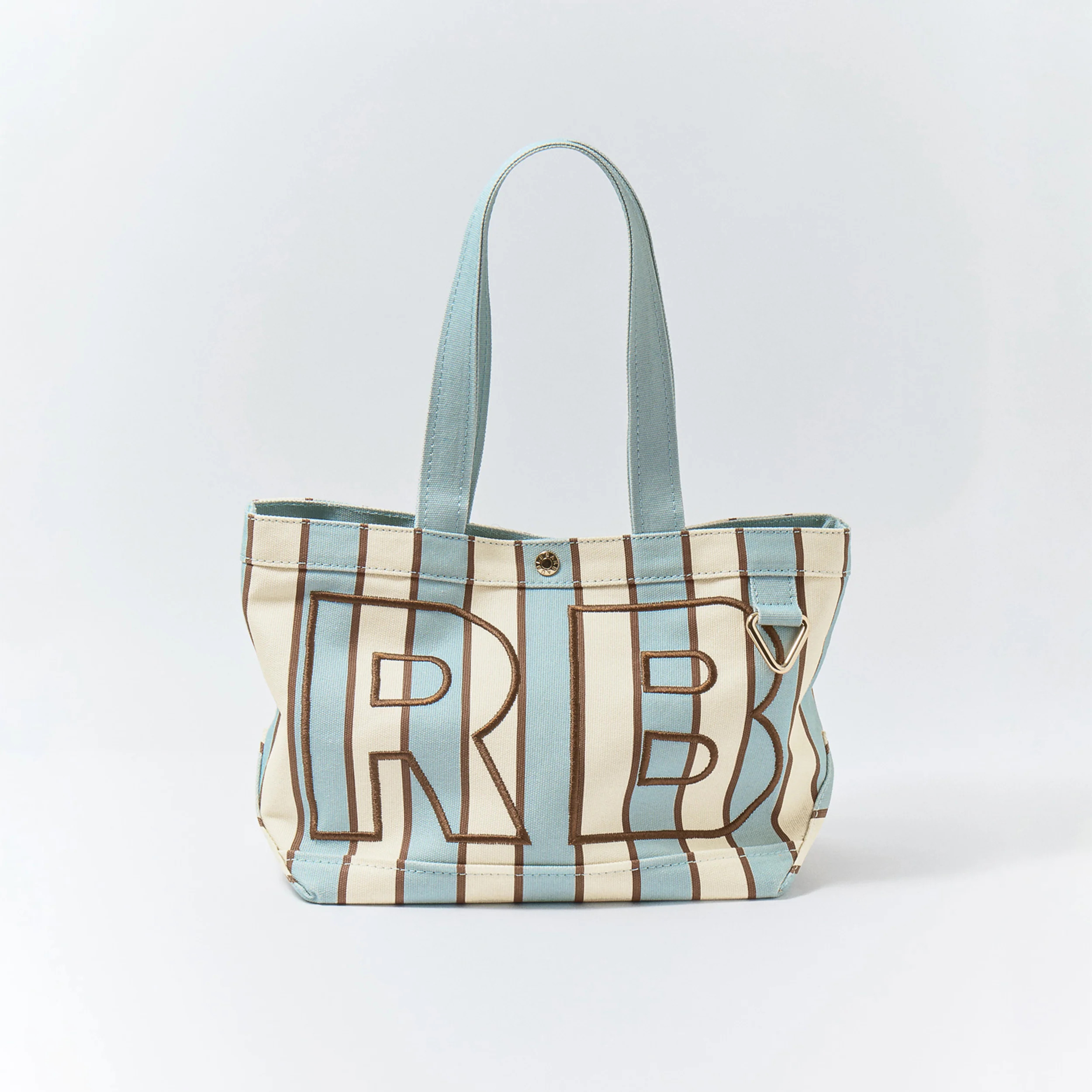 Striped Custom Alpha Tote - Driftwood | BaubleBar